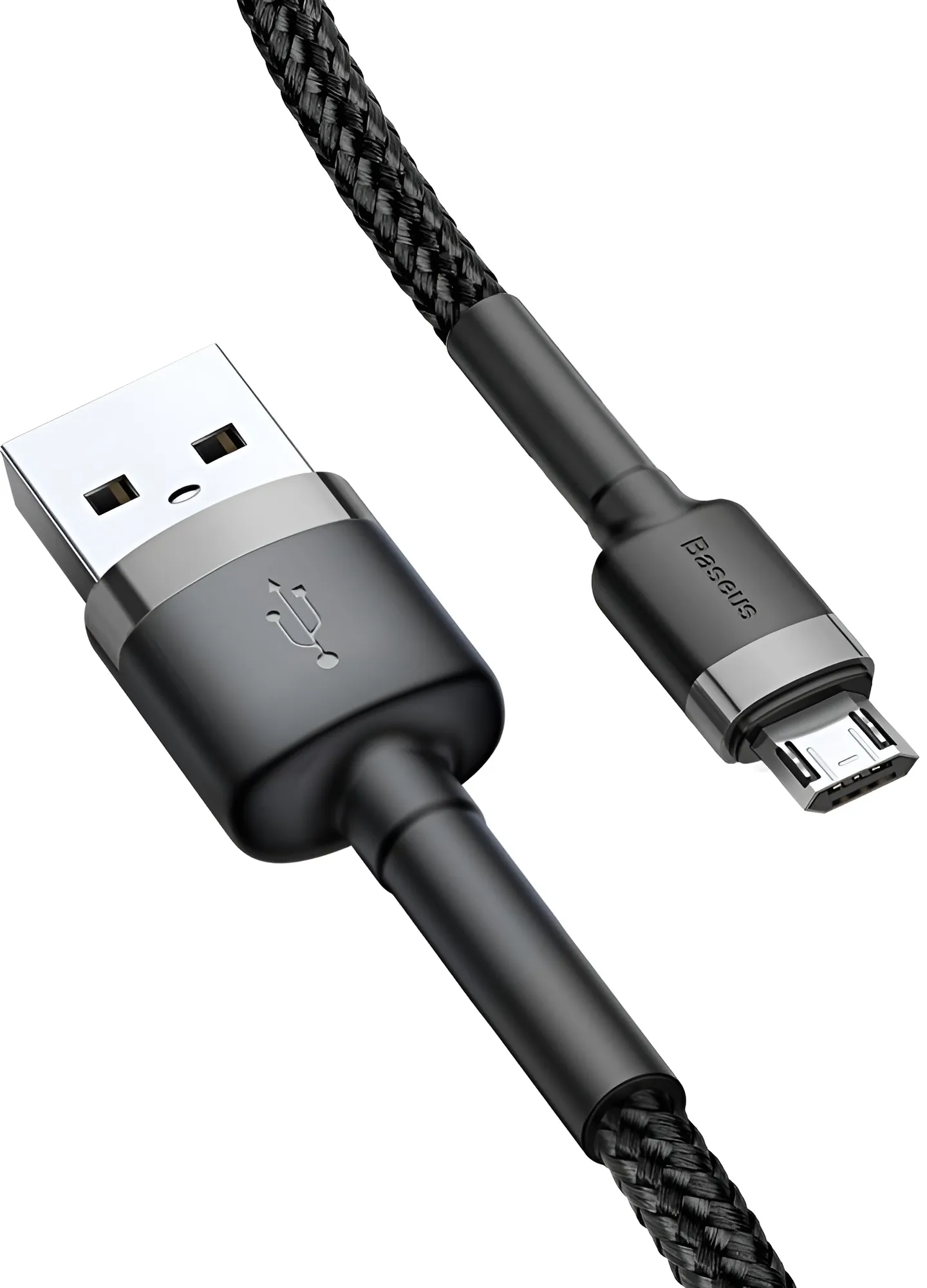 Кабель Baseus microUSB 2.4A 1.0m Cafule CAMKLF-BG1 Black Grey